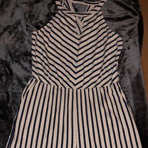 Romper w/ Keyhole and Halter Neckline